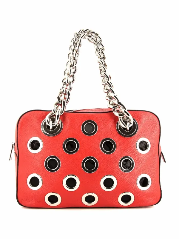prada grommet bag