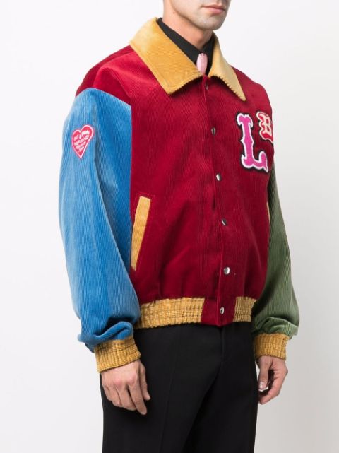 Charles Jeffrey Loverboy colour-blocked Corduroy Varsity Jacket - Farfetch