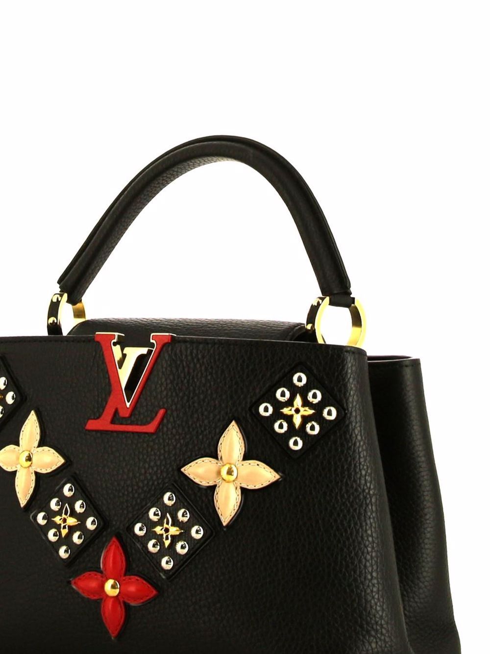 Louis Vuitton, Bags, In Stores Louis Vuitton Capucines Pm Flowers Tote