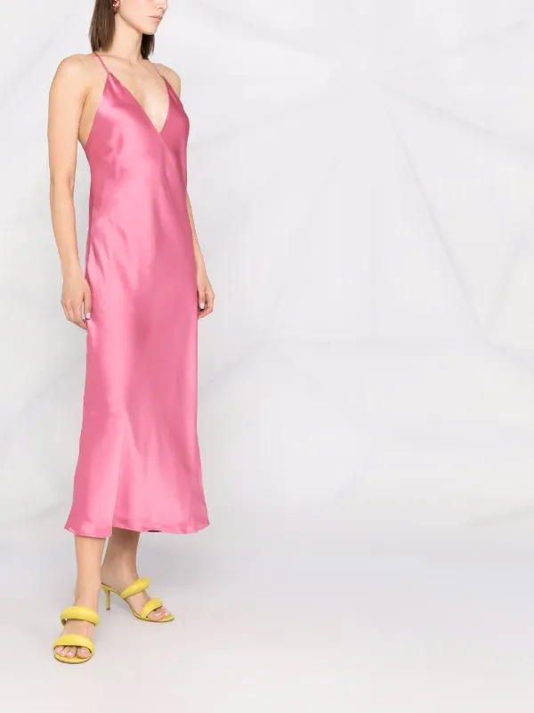blanca pink dress Blanca Vita V-neck Stappy Dress | Pink