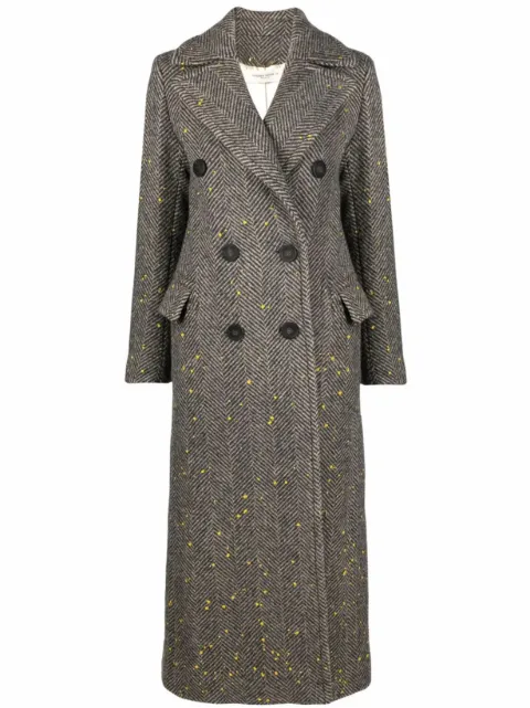 Golden Goose Berhen long herringbone coat