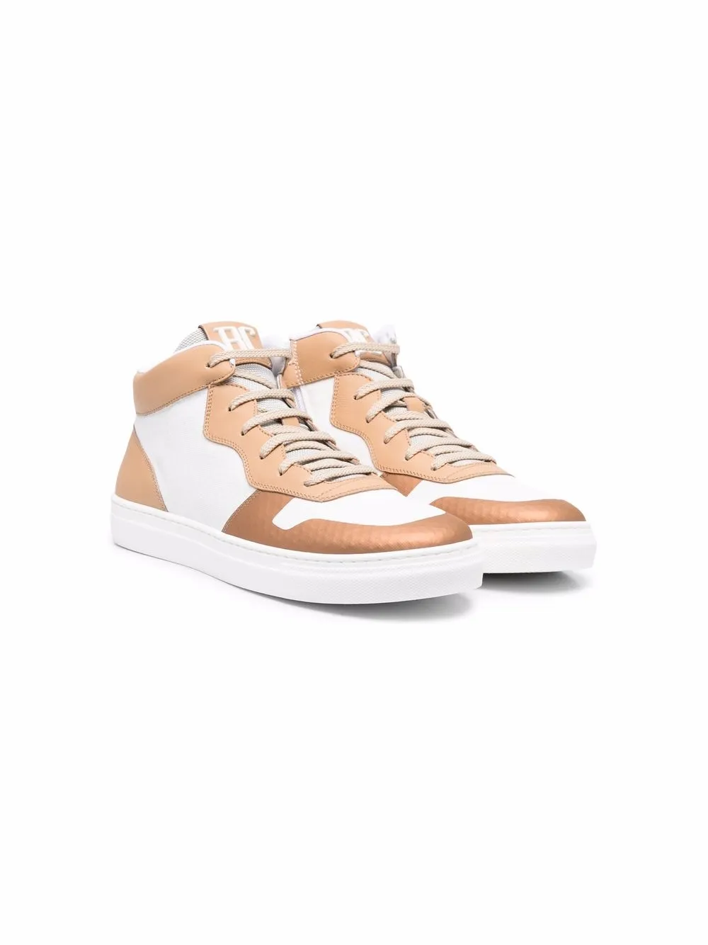

Brunello Cucinelli Kids tenis altos - Blanco