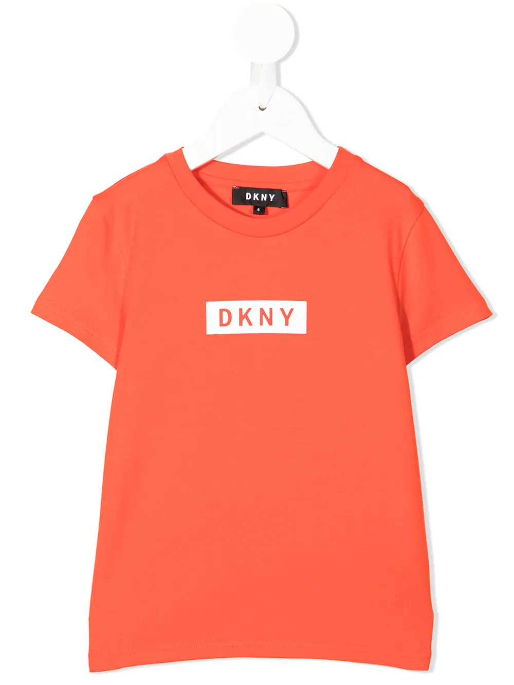 

Dkny Kids playera con logo estampado - Naranja