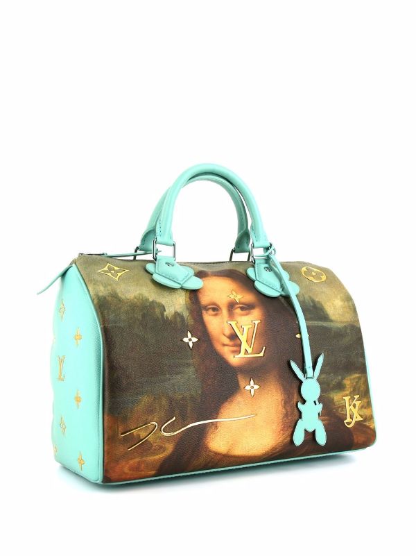 Louis Vuitton 2017 Pre-owned Mona Lisa Speedy Handbag - Blue