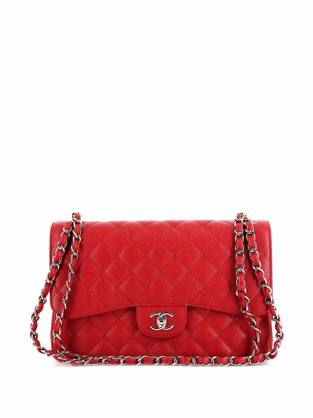 фото Chanel pre-owned сумка на плечо timeless jumbo double flap 2010-х годов