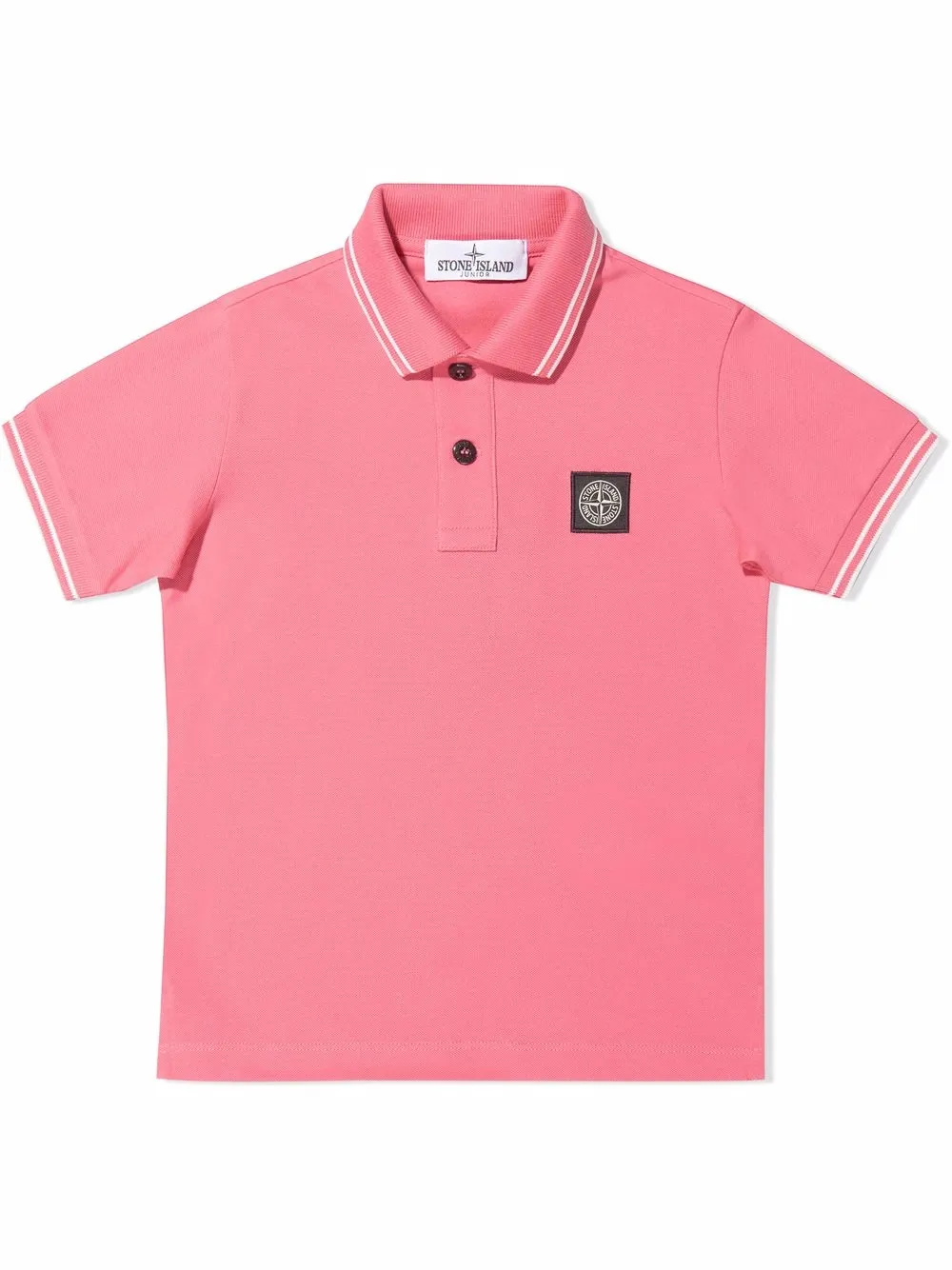

Stone Island Junior playera tipo polo manga corta - Rosado