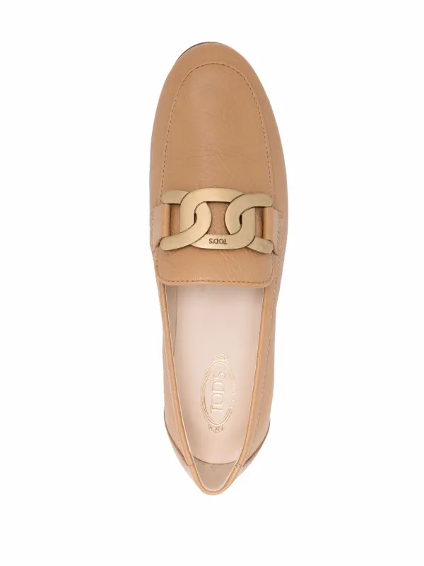tod's kate leather loafers