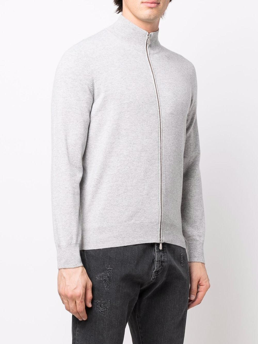 Brunello Cucinelli zip-up cashmere jumper Men