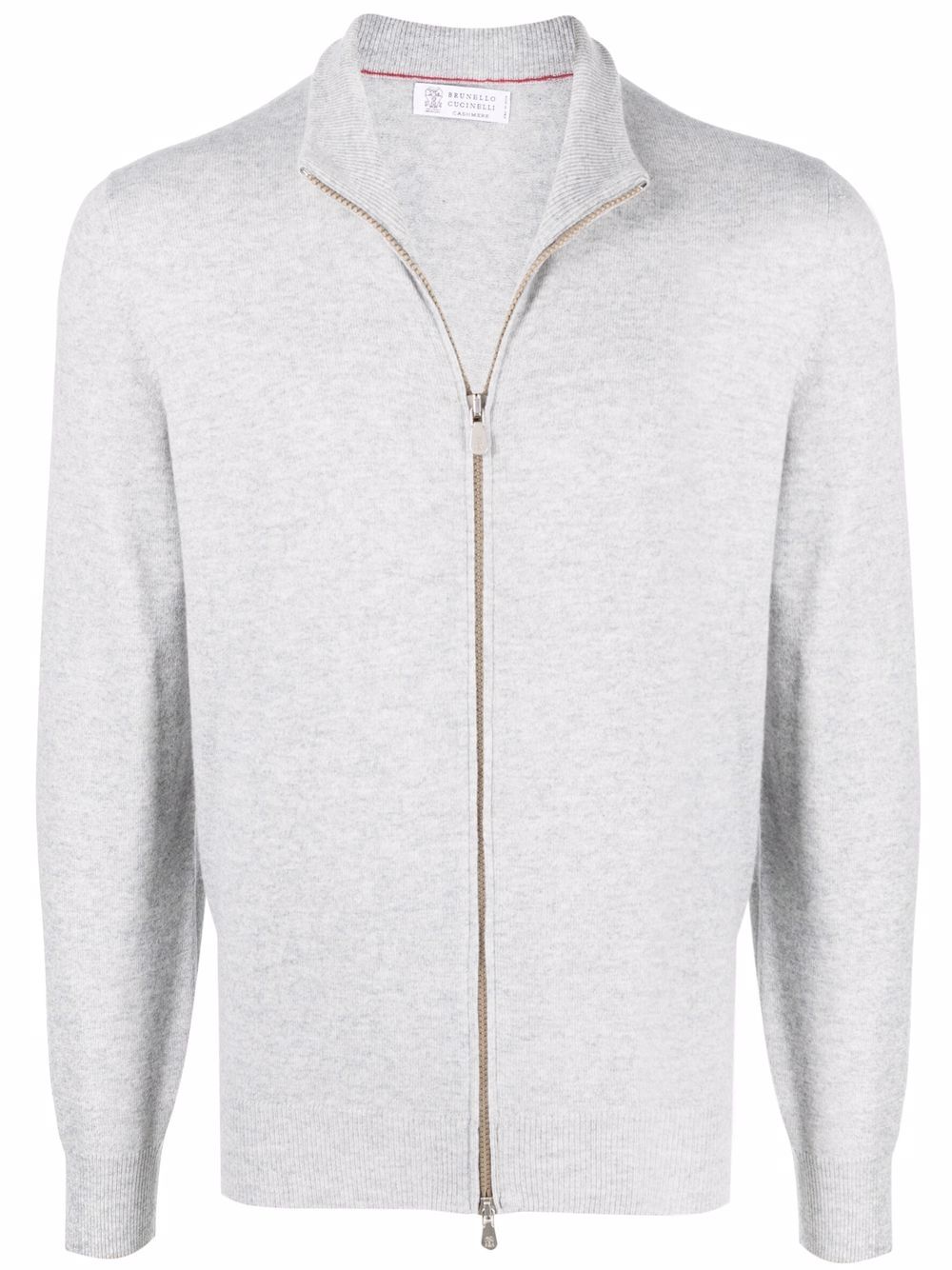 Brunello Cucinelli zip-up cashmere jumper - Grey