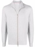 Brunello Cucinelli zip-up cashmere jumper - Grey