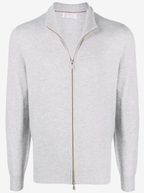Brunello Cucinelli Kaschmirpullover mit Reißverschluss