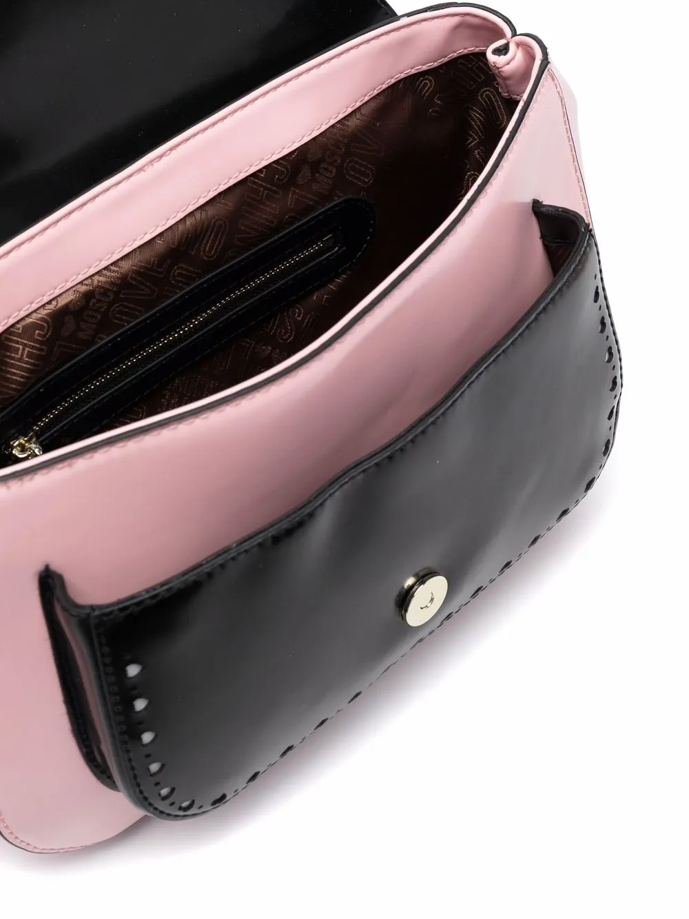 фото Love moschino сумка-тоут в стиле колор-блок с логотипом