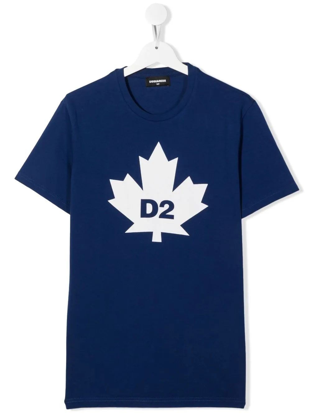 Dsquared2 Teen Logo-print Cotton T-shirt In Blue