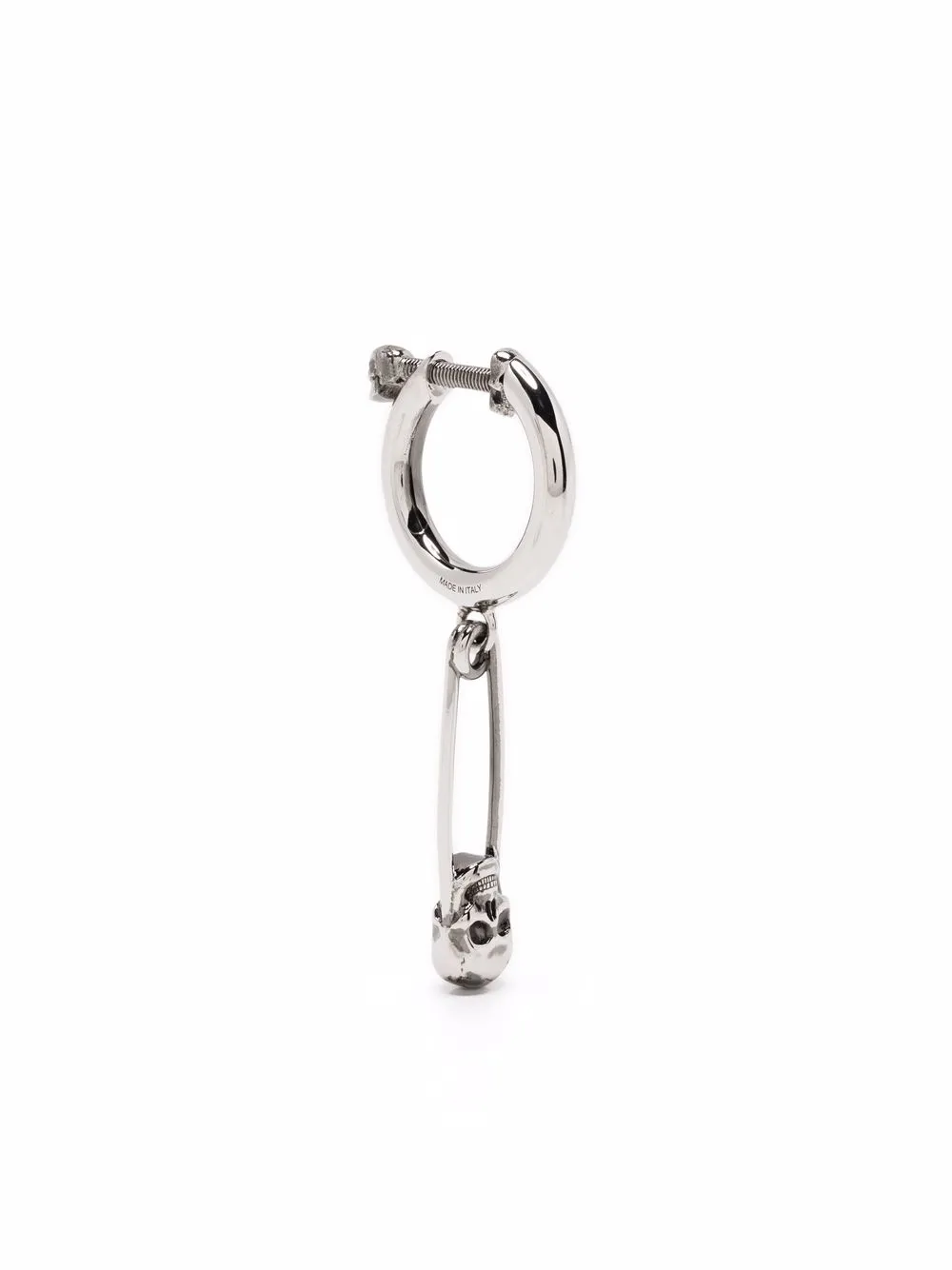 Alexander McQueen Skull Safety Pin Single Earring - Farfetch