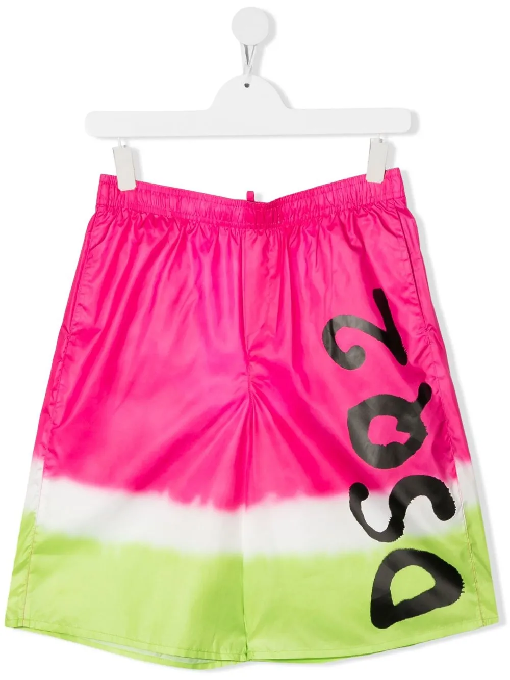 

Dsquared2 Kids colour-block logo swim shorts - Pink