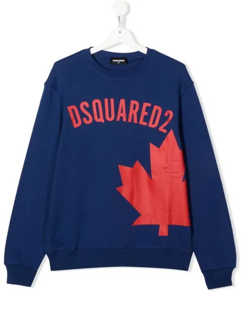 Dsquared2 Kids TEEN logo-print cotton sweatshirt