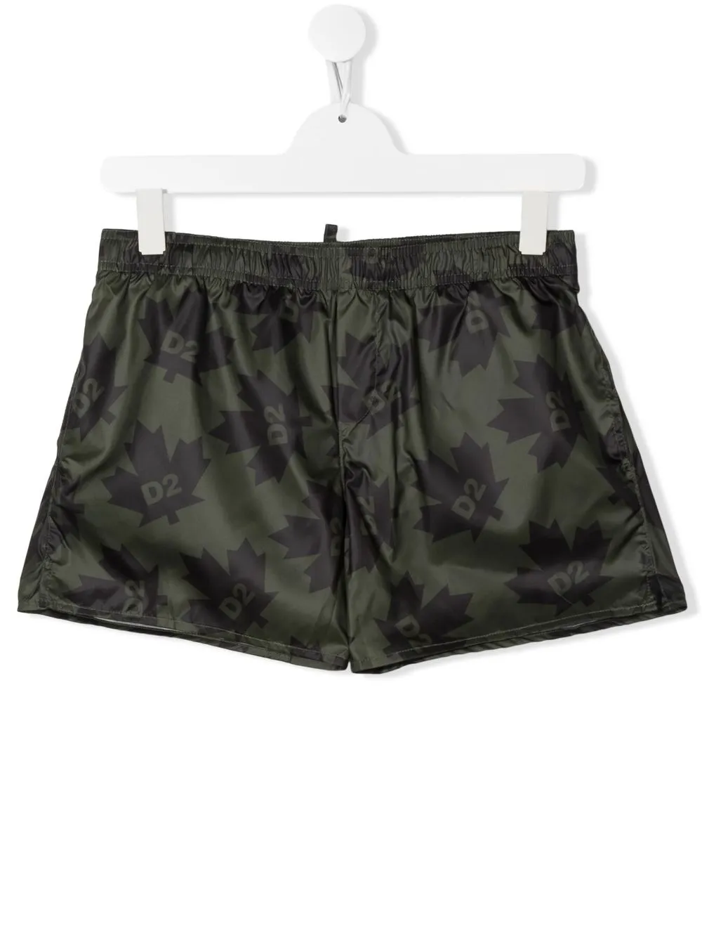 

Dsquared2 Kids TEEN maple-leaf logo swim shorts - Green