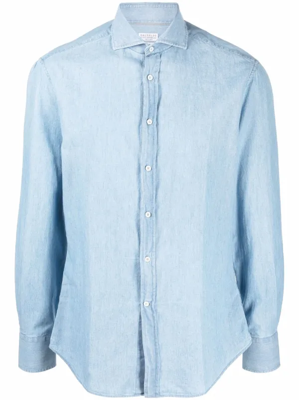Shop Brunello Cucinelli plain button 