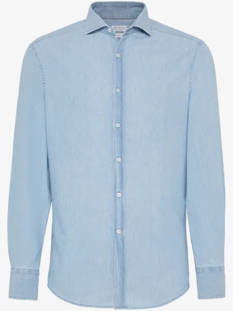 Brunello Cucinelli plain button-down shirt
