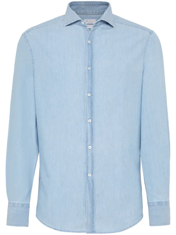 BRUNELLO CUCINELLI 長袖シャツ ライトブルー 17864587_52363783_600.jpg
