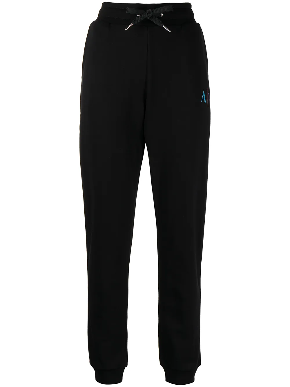 

Armani Exchange embroidered-logo track pants - Black