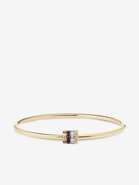 Boucheron 18kt yellow, rose and white gold Quatre Classique diamond bracelet