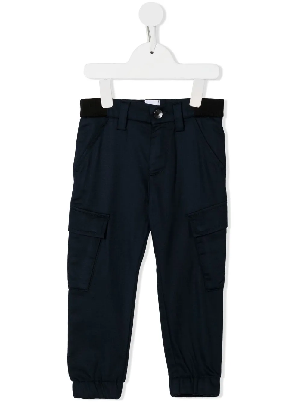 

BOSS Kidswear pantalones tipo cargo rectos - Azul