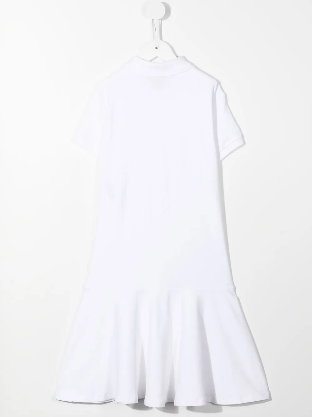  Polo Ralph Lauren Kids Besticktes Kleid Mit Falten   Weiß 