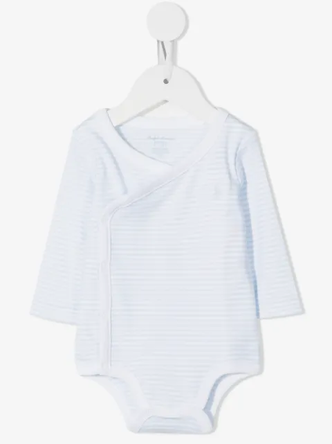 POLO RALPH LAUREN KIDS logo-embroidered striped pyjamas