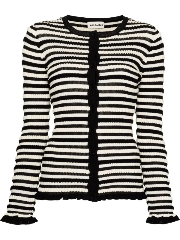 Molly Goddard ruffle-trim Striped 