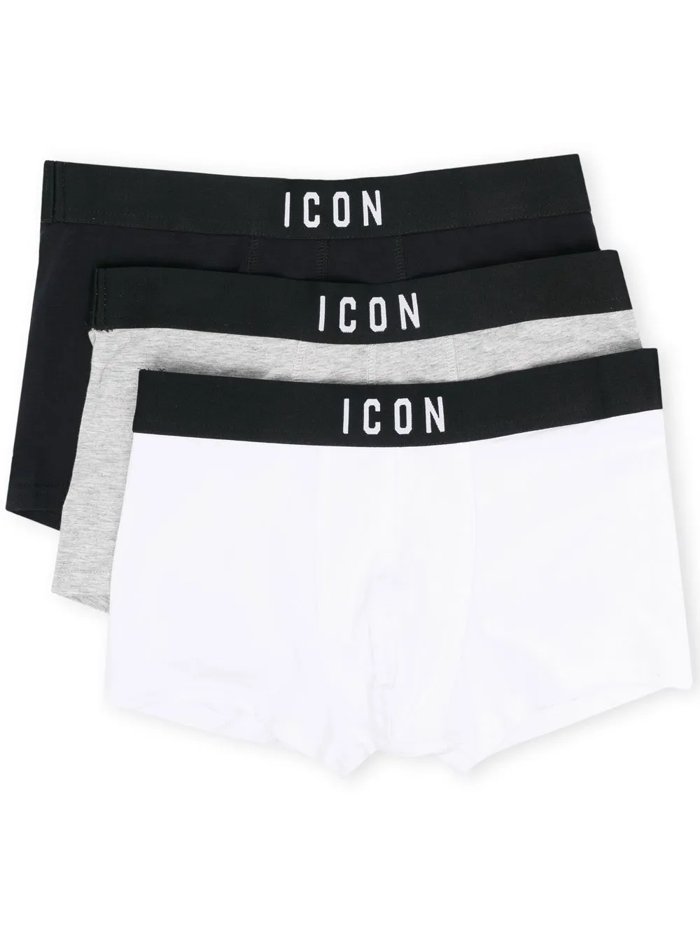 

Dsquared2 Kids TEEN Icon pack of three boxer briefs - Black