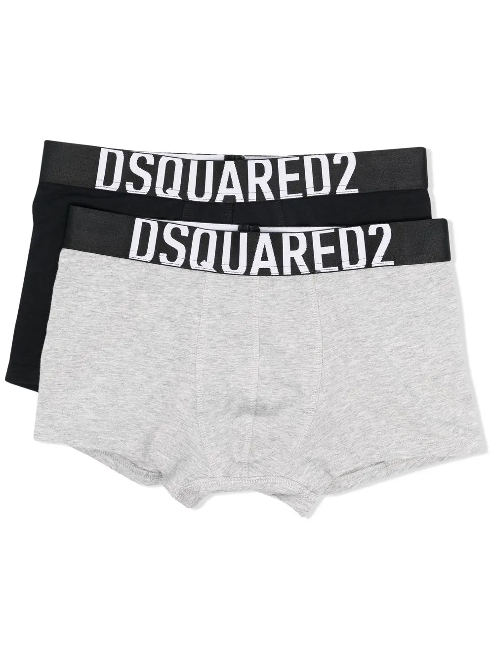 

Dsquared2 Kids pack de dos bóxeres con logo en la pretina - Negro