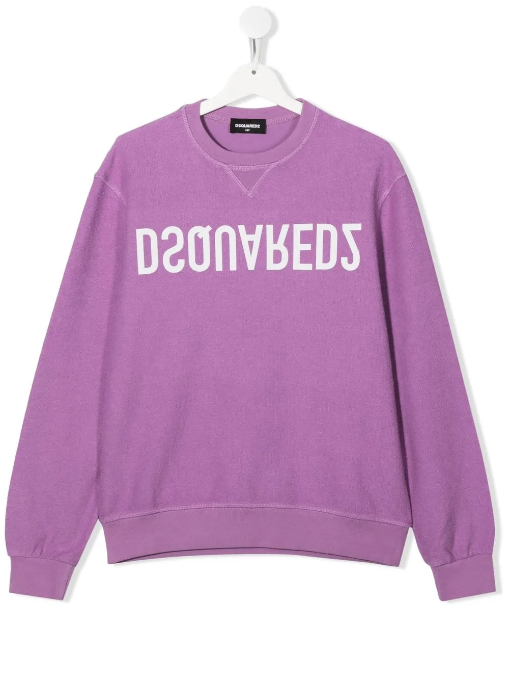 

Dsquared2 Kids playera manga larga con logo estampado - Morado