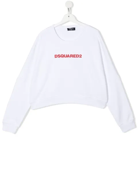 Dsquared2 Kids سويت شيرت مزين بطبعة شعار الماركة