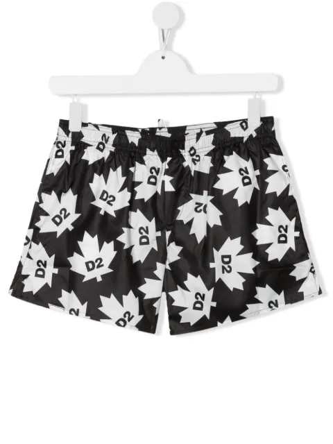 Dsquared2 Kids شورت سباحة بطبعة شعار الماركة