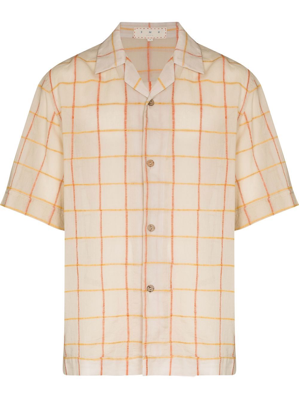 SMR Days check-pattern short-sleeve shirt