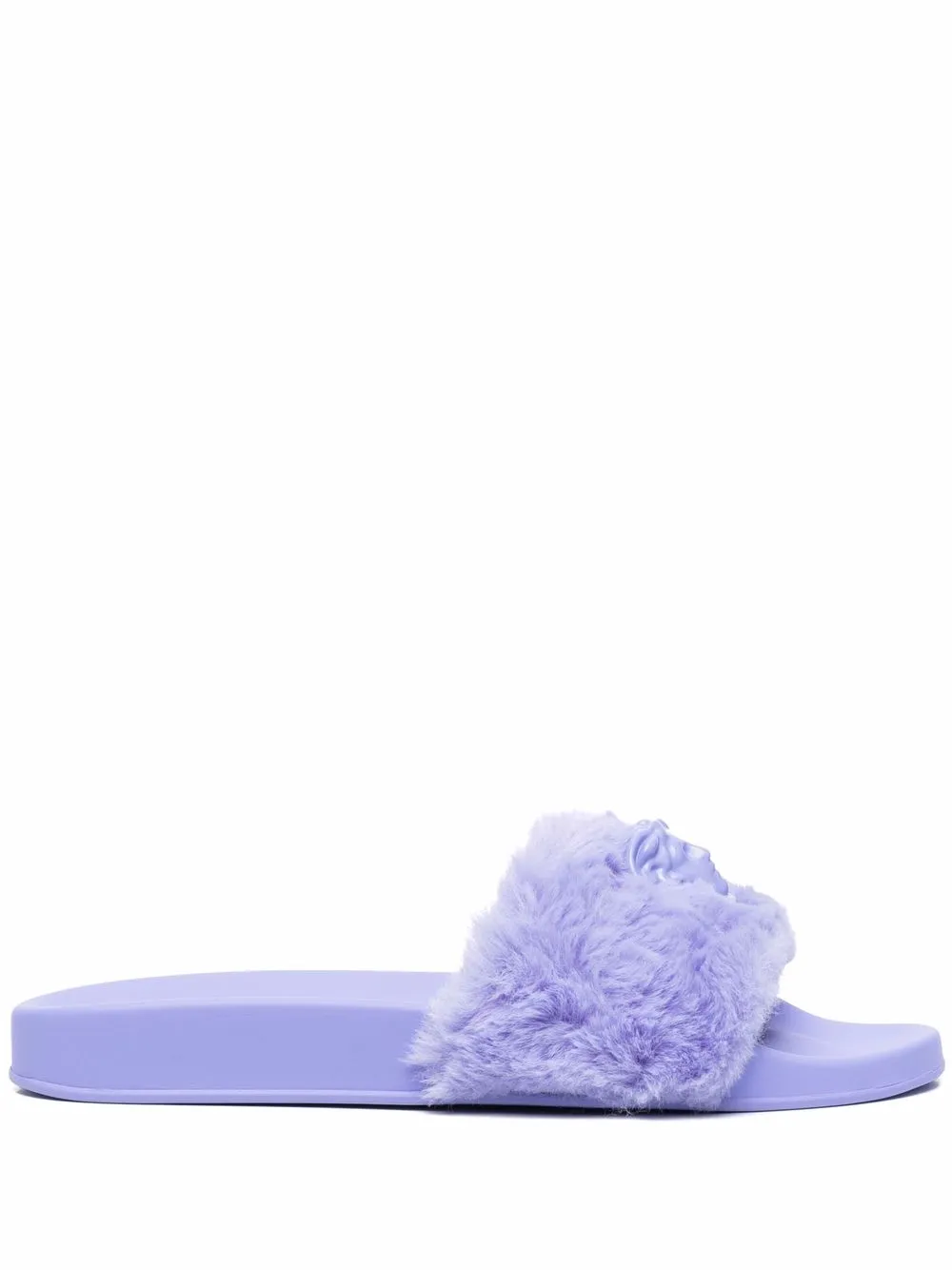 La Medusa faux fur slides