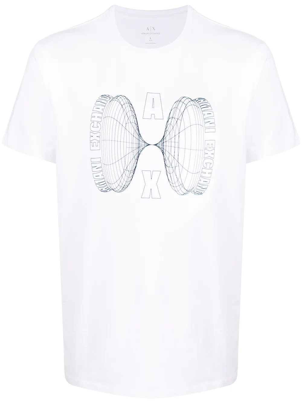 

Armani Exchange logo-print cotton T-shirt - White