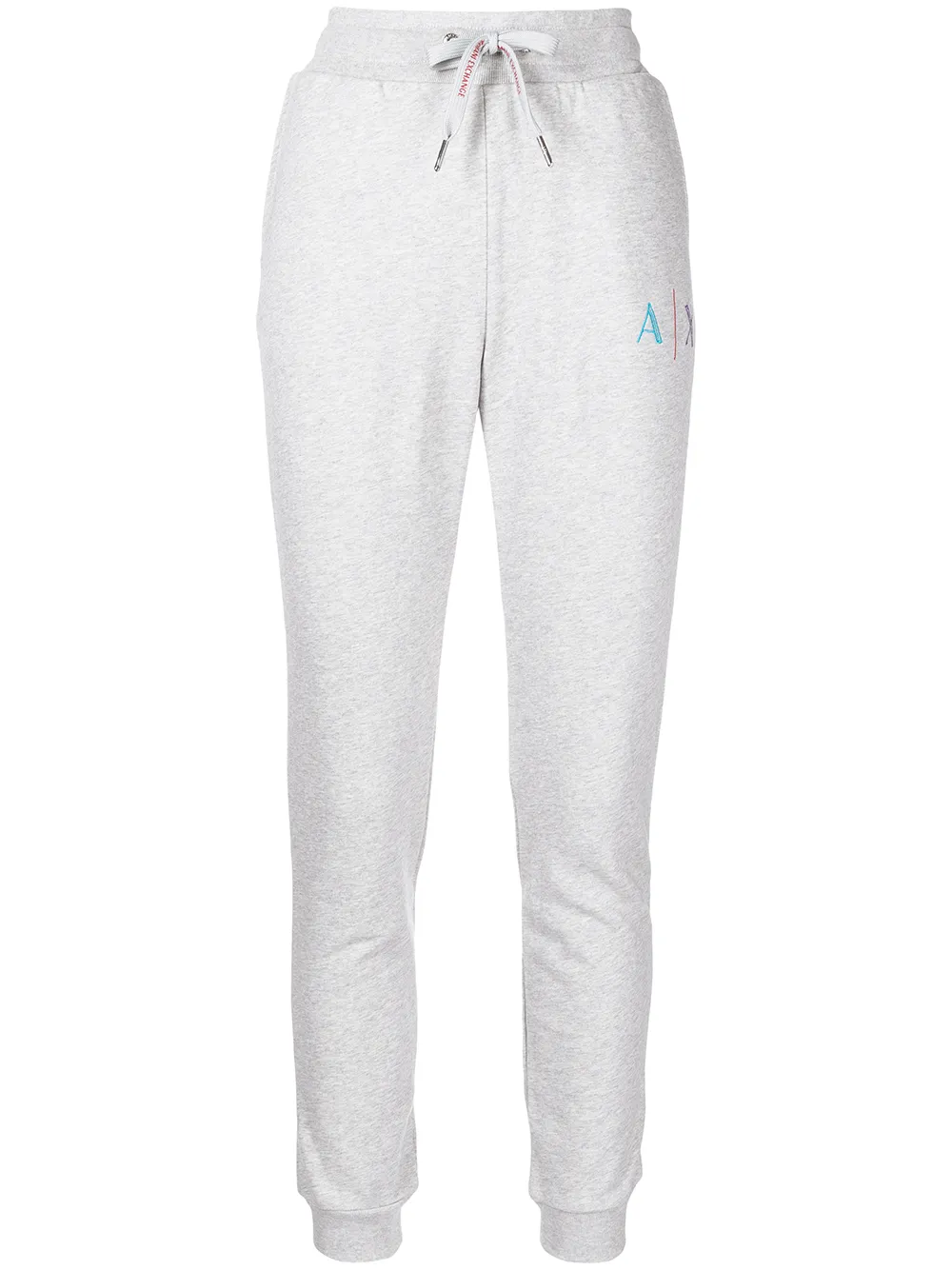 

Armani Exchange embroidered-logo track pants - Grey