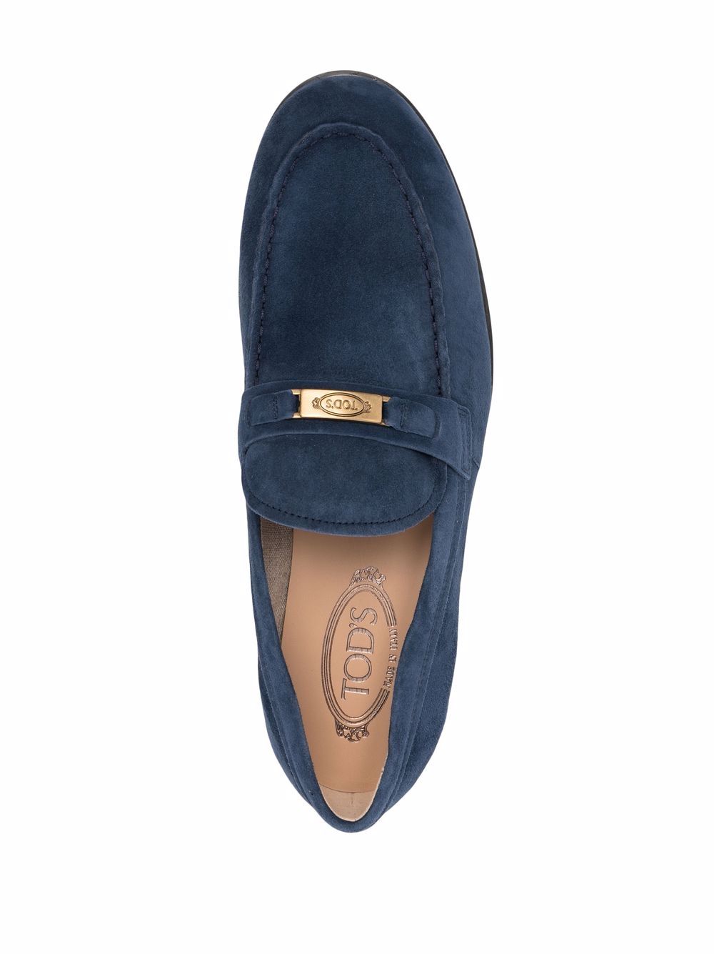 фото Tod's engraved logo plaque loafers