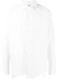 sulvam cut out-detail tailored shirt - White