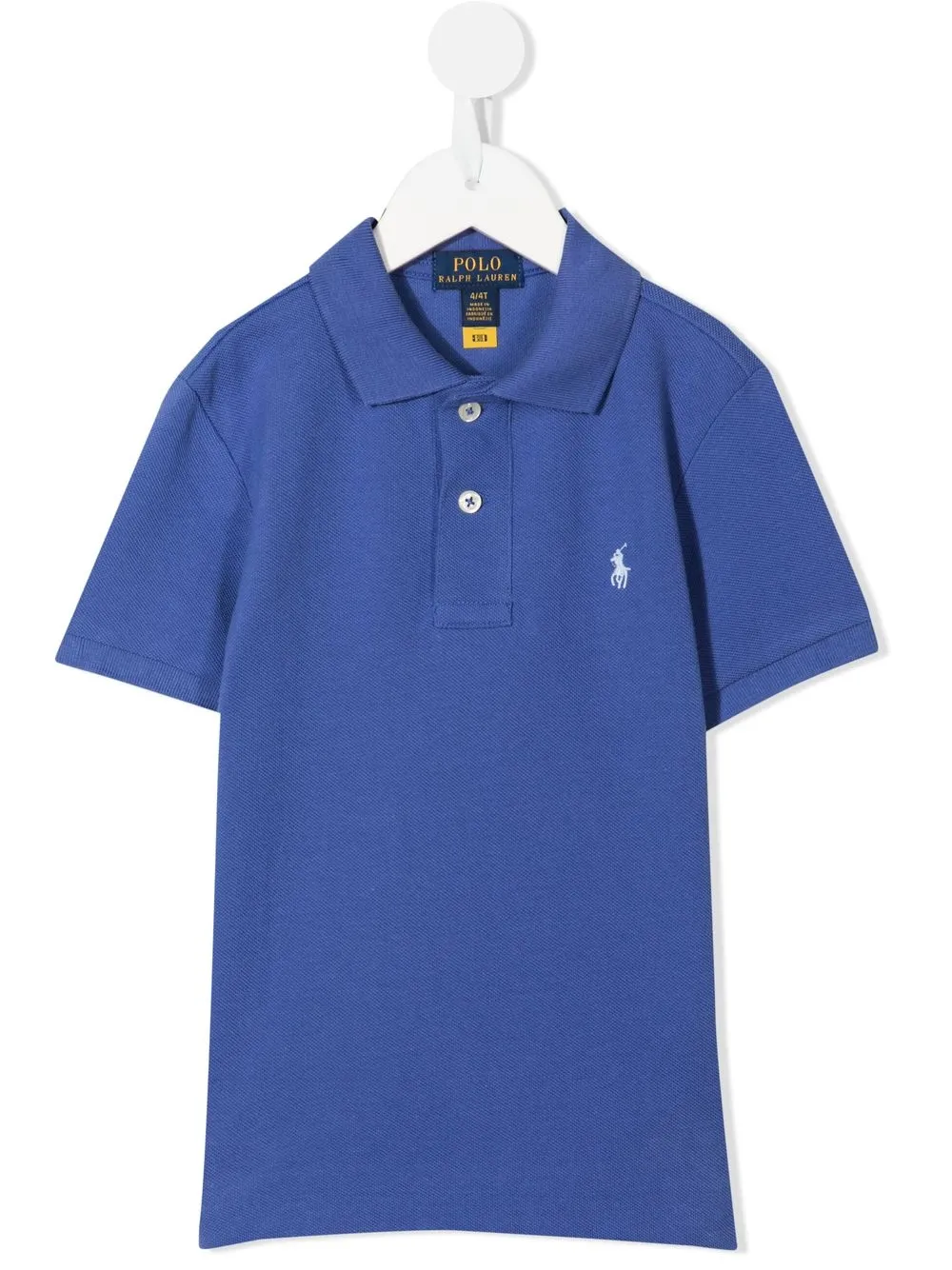 

Ralph Lauren Kids playera tipo polo con logo bordado - Azul