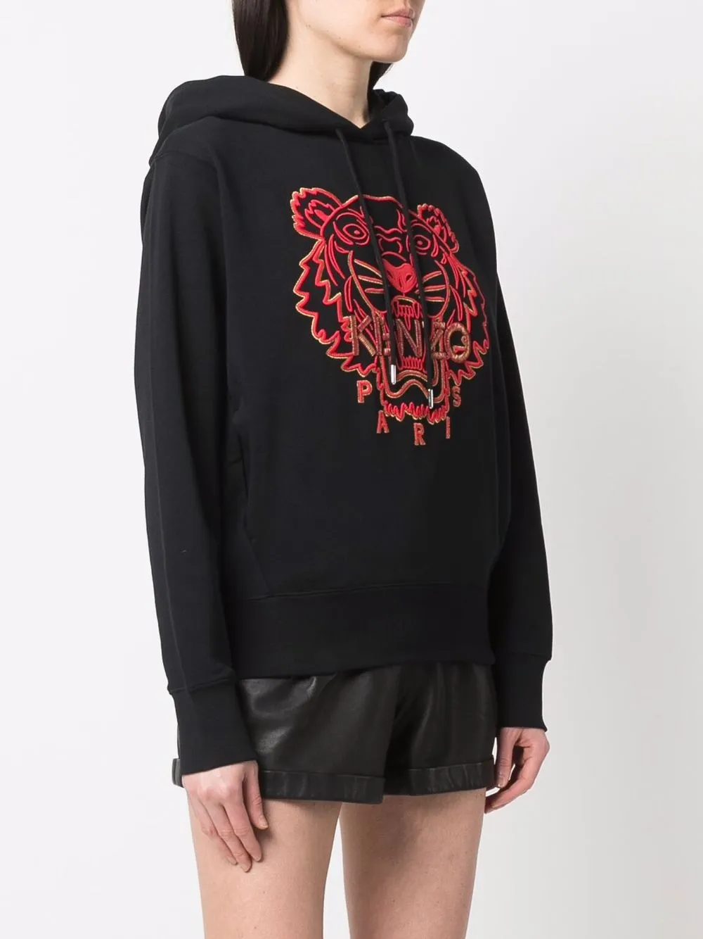 Kenzo Tiger Head-print Pullover Hoodie 