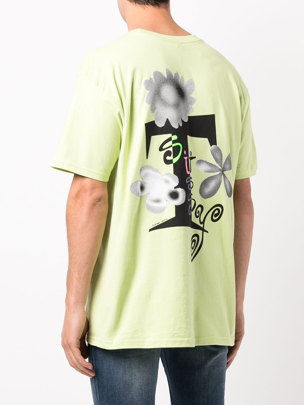 Stüssy Acid Flowers Cotton T-shirt - Farfetch