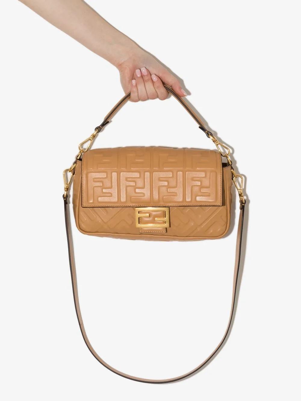 logo-embossed Baguette shoulder bag
