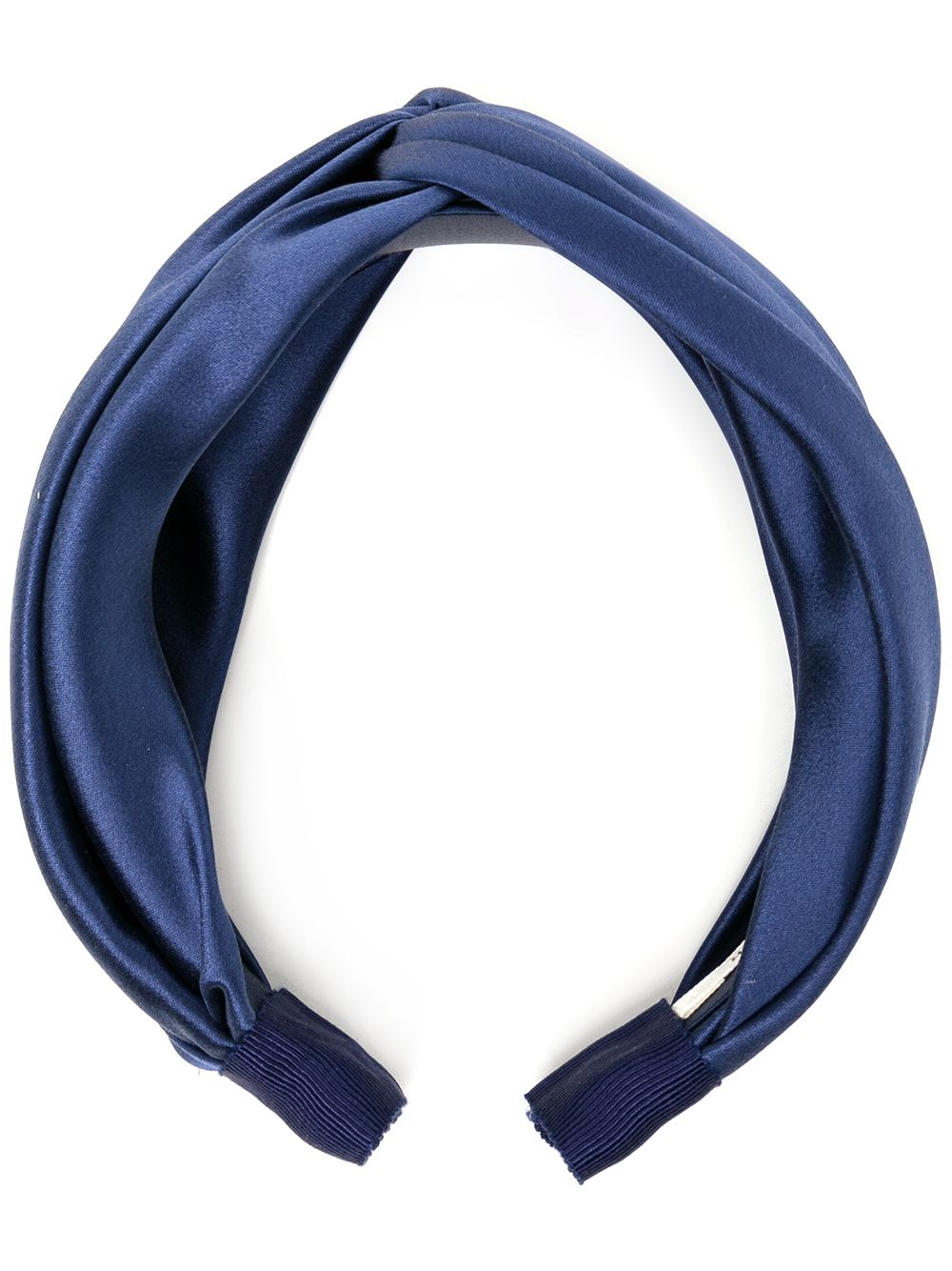 

Jennifer Behr twist-detail silk headband - Blue