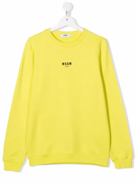 Msgm Kids سويت شيرت بطبعة شعار الماركة