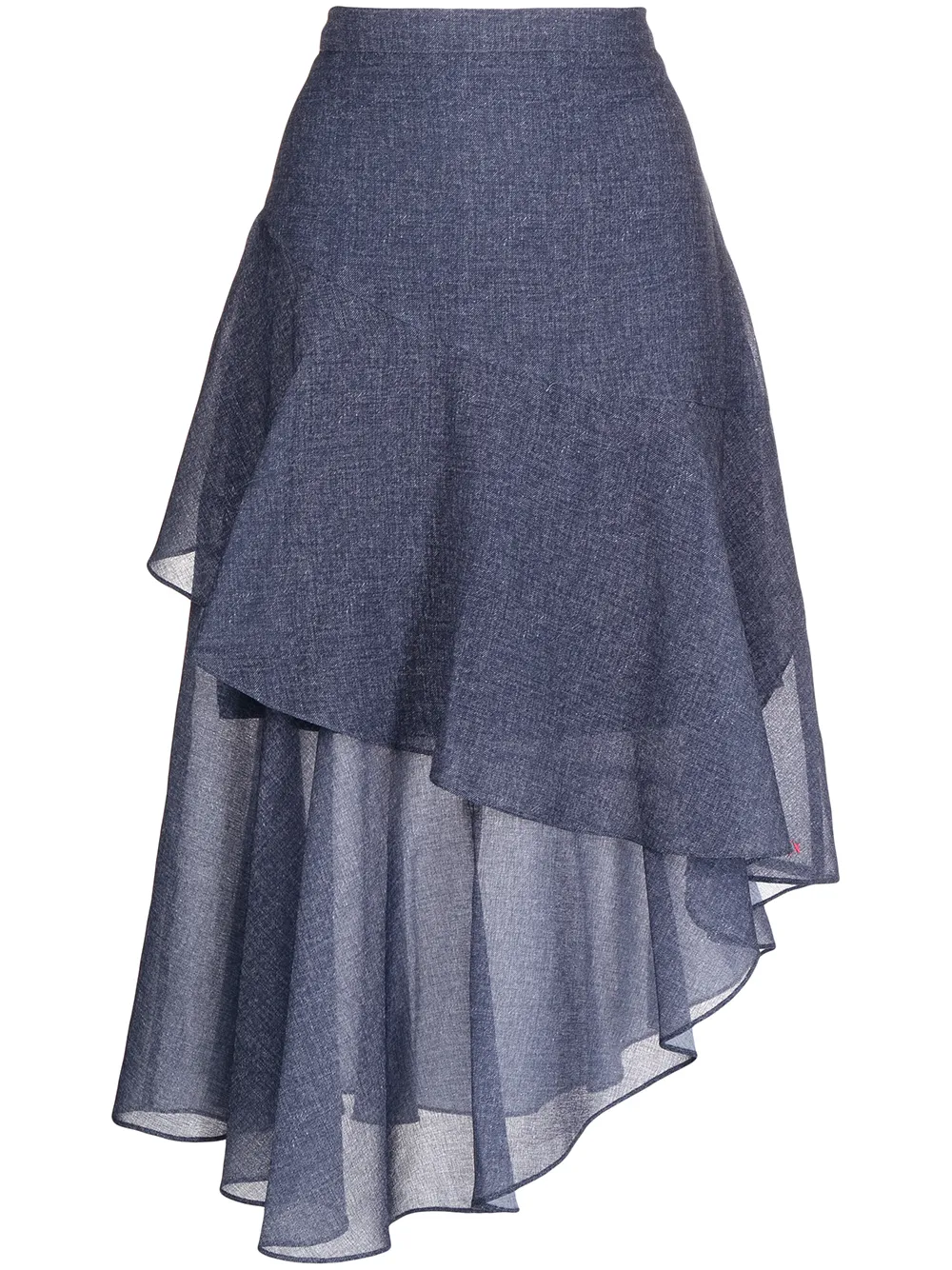 

Armani Exchange asymmetric high-waisted skirt - Blue