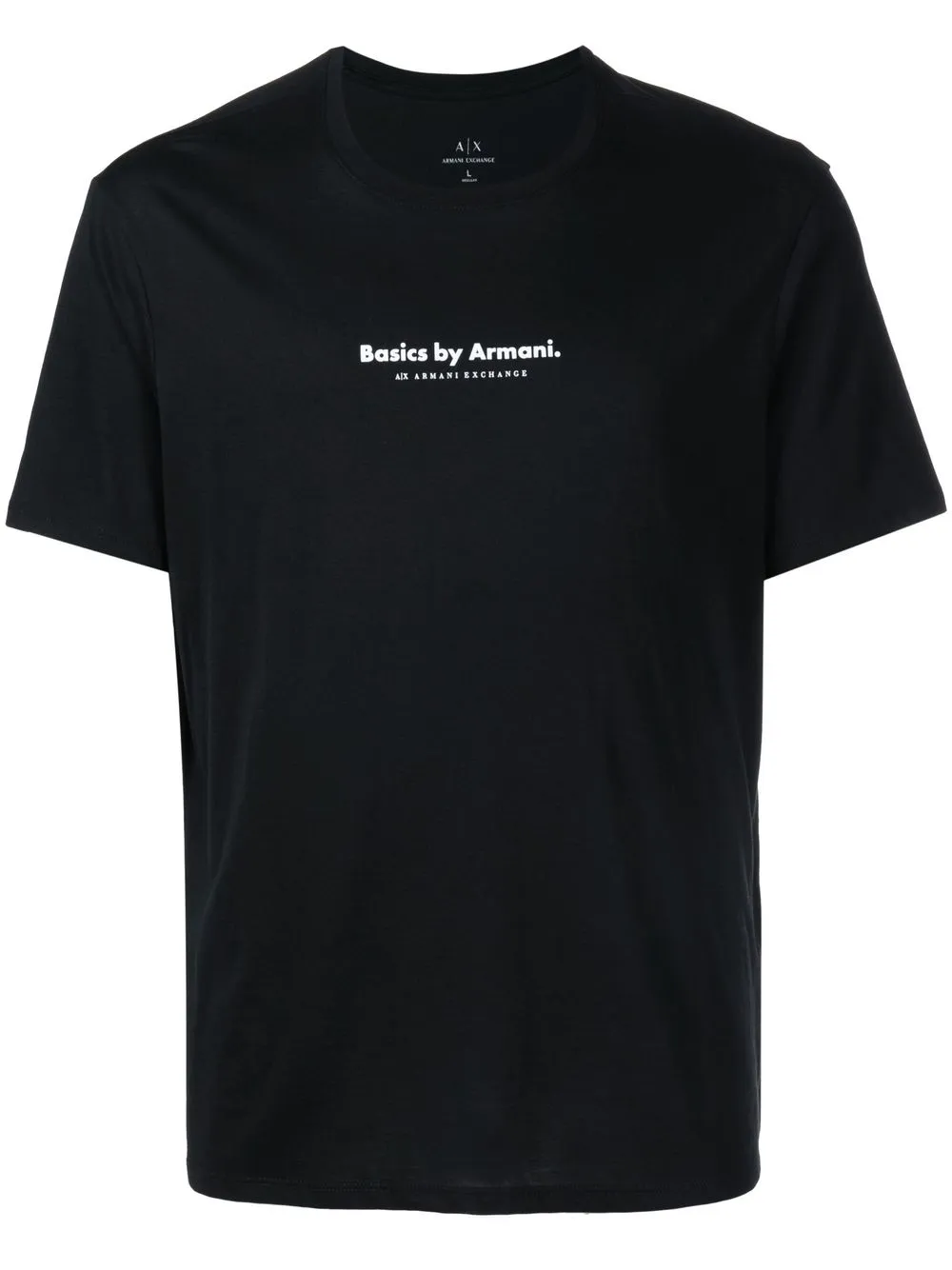 

Armani Exchange playera con logo estampado - Negro