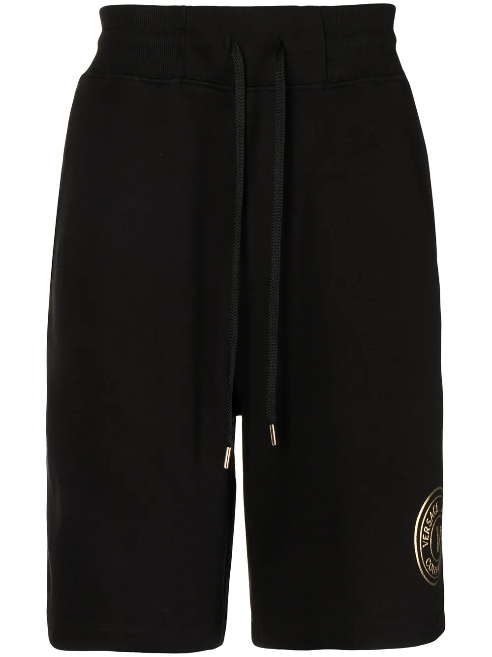 

Versace Jeans Couture shorts deportivos con logo estampado - Negro